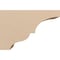 Ekena Millwork 5"W x 15"D x 10"H Classic Asheboro Rough Cedar Woodgrain TimberThane Corbel, Primed Tan CORUR05X15X10ASHRCPR - alternate 5